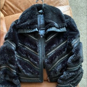 Faux fur jacket
